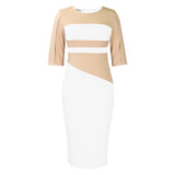 Plus-Size Women's Clothing 2025 Spring New Fashion Temperament OL Five-Sleeve Bagted Hip
