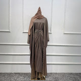 Cotton Blend Cool Solid Color Three-piece