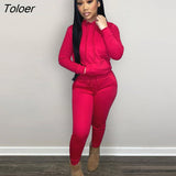 2 Piece Set Tracksuit Women Autumn Winter Fleece Warm Hoodies Top Long Pants Outfits Lounge Wear Jogger Suit