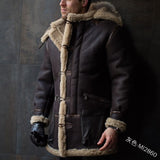 And Winter Burst Single Fur Collar Collar Thick Coat Embroidered Man Coat European Code