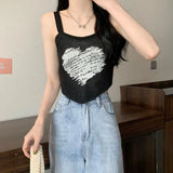 And Spicy Love Slim Slim Sling Vest Women Summer Irregular Short Hottie Short Blouse