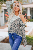 Color Block Cold-Shoulder