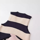 New Striped Fashion Jumper Knitted Vest 6771102-Outfit