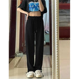 Sweatpants For Women Summer Baggy Pants High Waist Jogger Wide Leg Trousers Spring Women's Sports Pants Summer Sweatpants-Outfit