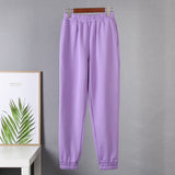 Cotton Sets Women 2021 New Autumn Winter Warm Casual Two Pieces Fleece Tops and Pants Loose Solid Sweatpants