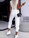 Fashion Casual Striped Printed A Vest Suit Women's