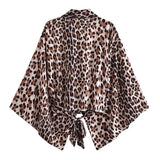 Print Collar Batwing Sleeve Bohemian