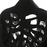 New Suit Long Fashion Simple Hollow Hair Design Sense Blazer