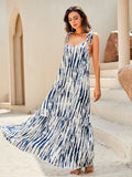 Backless Tie Shoulder Maxi
