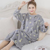 Women Coral Velvet Printed Korean Style Leisure Daily Womens Student Loose Kawaii Elegant New Soft Comfortable