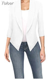Big Size Slim Women Blazers Fashion 2023 Spring Jacket Female Work Office Solid Pocket Notched Blazer Feminino Coat