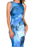 Women's Clothing 2025 Spring And Summer Women's Temperament Sexy Print Slim Waist Thin Senior Dress