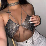 Toloer Type Sequins Slim Short Money Inside The Sling Type Anti-Light Black Small Vest