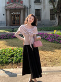 Xixi 2025 Spring New Temperament Commute High-Waisted Half-Body Skirt A-Word Dress