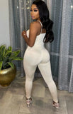 Sexy Strap Solid Skinny