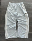 Trousers For Men And Women Ins Cotton Heavy Baggy Wide-Legged Trousers Side Striped Trousers Straight Trousers With Falling Feeling-Outfit