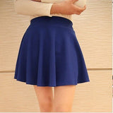 New Summer Women's Style Korean Skirts Fashion Sexy Girl Mini Elastic Pleated Skirt for Female JYF