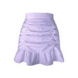 Mujer Moda 2021 High Waist Floral A-Line Skirts Women Summer Korean Sexy Short Kawaii Mini Skirt Woman