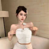 Summer Hanging Neck Bra Bare Sleeveless Sling Slings Small Vest Pure Boobs Boobs Short