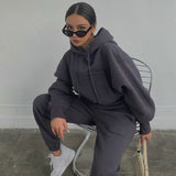Hot Autumn And Winter Women's New Leisure Sweat Jacket Sports Suit