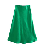 2025 New Tight Waist Simple Set Solid Color Lirt Solid Color Half Body