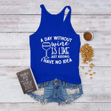 Letter Print Sleeveless T