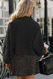 Dropped Shoulder Mock Neck