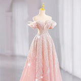 Three-Dimensional Flowers Shoulder Small Tail Dress Bridal Toast Banquet Fairy Fluffy Skirt Evening Dress