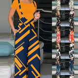 Independent Station Fashionable Printed Jumpsuit Women's Dress-Outfit
