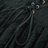 Cross Bandage Lacing Up Bow Corset Style Sling Dress Party Women Slash Collar Low Waist Ruffles Hem Mini Robe Black-Outfit