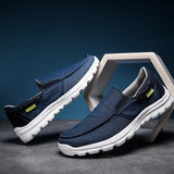 New Fashion Men Canvas Shoes Outdoor Trend All-match Flats Shoes Breathable Slip-on Hard-wearing Footwear Comfort
