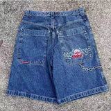 Shorts Y2K Hip Hop 2023 Original Gothic Pocket Baggy Jeans Shorts Man-Outfit