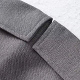 Sexy Gray Ruched Chest Strapless Croset Style Mini Dress Safari Women Slim Waist A line Pleated Hem Tube top Party Robe-Outfit
