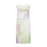 Women's Dress 2025 New Fashion Print Net Corset