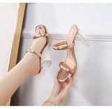 Drag 2025 Summer Simple Fashion Comfortable New Square Head Splicing One-Character Crystal Coarse High Fashion Cool