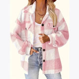 2025 New Coat Fashion Casual Collar Pocket Splicing Irregular Shirt Jacket