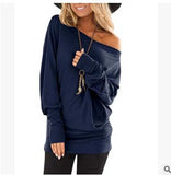 long-sleeved T-shirt autumn new solid color
