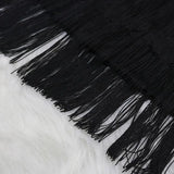Formal High Waist Fringe Pencil