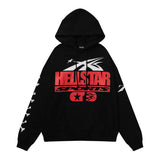 High Street Ins Minority Retro Print Letters Loose Hooded Sweaters For Men And Women In Autumn And Winter-Outfit