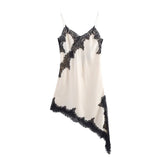 Homemade New Women's Clothing Series Lace Asymmetric Dress