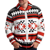 Men's Autumn And Winter Men's Knitwear Jacket Collar Long-Sleeved Cardigan Sweater