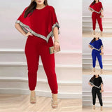 Autumn And Winter New Large-Size Women's Two-Piece Set Of Gliders