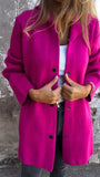 2025 New Hot Fashion Long-Sleeved Solid Coat Women's