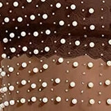 Summer Explosion Women's Bubble Beads Drill Mesh Perspective Long