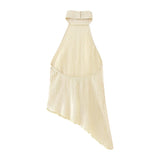New Autumn Style Asymmetrical Neck Top 0219810 Pleated Trousers 0219811-Outfit