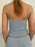 Sexy Women 2 Pieces Pajama Set Striped Print Crop Camis Tops Elastic Waist Shorts Loungewear Soft Sleepwear Nightwear-Outfit
