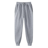 New Solid Color Casual Pants Men Brand Men's Fashion Drawstring Full Length Pants Slim Harajuku Style Pencil Pants