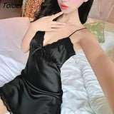 Summer Sexy Sleep Tops For Women Slim Nightdress Robe Soft Sleep Dress Nightgown Sleepwear Women Clothing