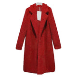 Coats Trench Fashion Long Autumn Winter Warm Tops Cardigan Plus Size Women Clothes 2019 Plush Windbreakers Blouson