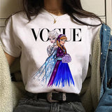 Harajuku Female Tshirt Gothic Flame Heart Print Short Sleeve Tops & Tees Fashion Casual T Shirt Women Clothing T-shirts